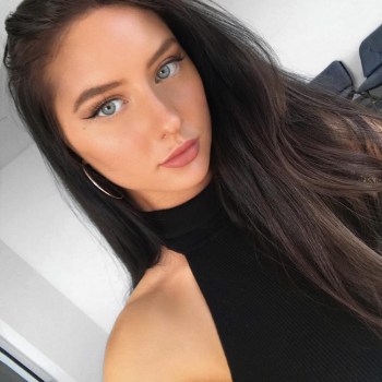 single young brunette